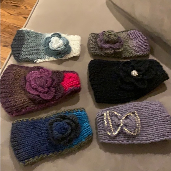 Hand knit headbands